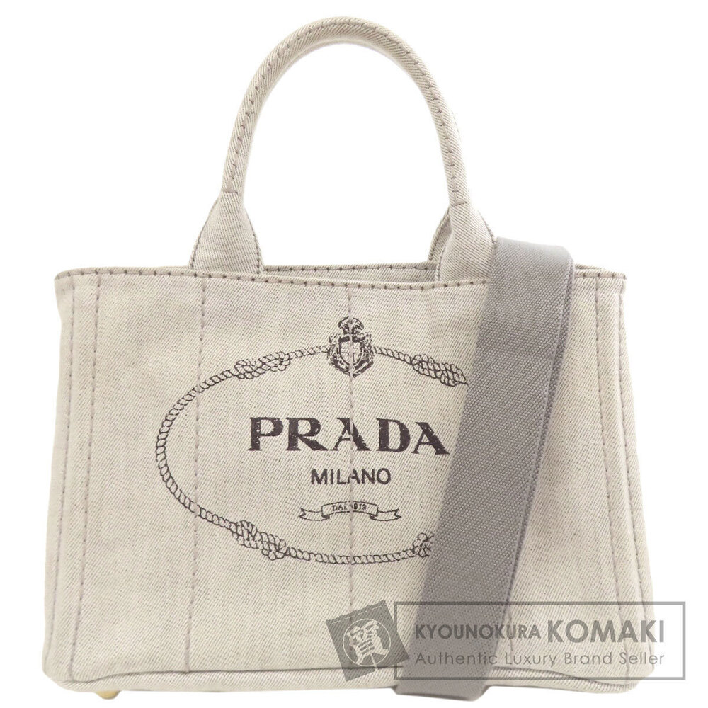 PRADA Canapa Handbag Denim